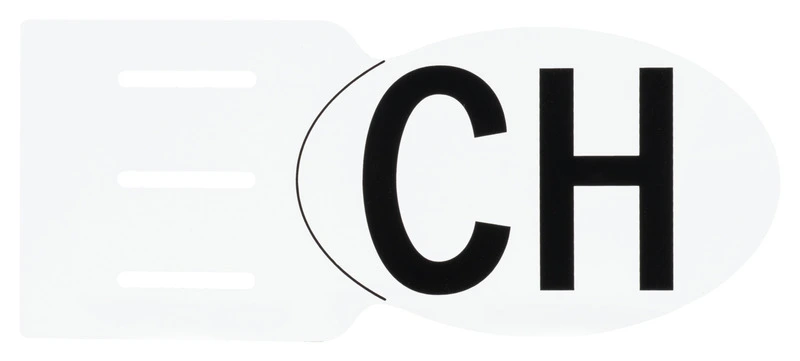 CH-Schild für Kennzeichenhalter