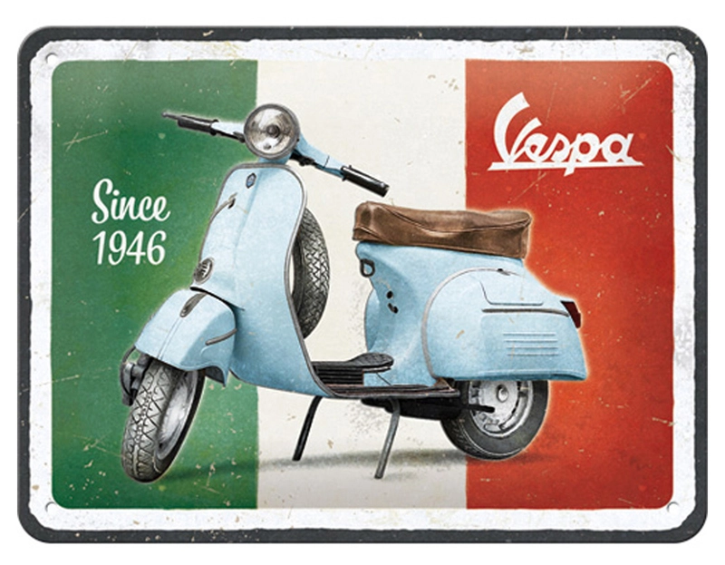 Mini nostalgie plaque de tôle VESPA