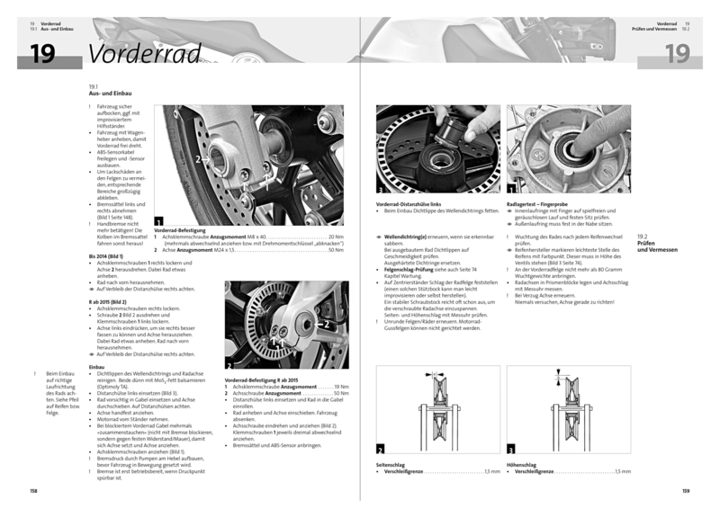 Notice de réparation modèles BMW F800
