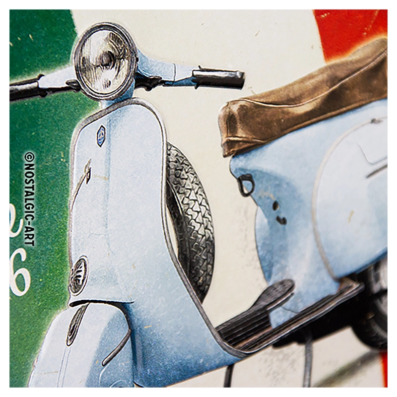 Mini nostalgie plaque de tôle VESPA