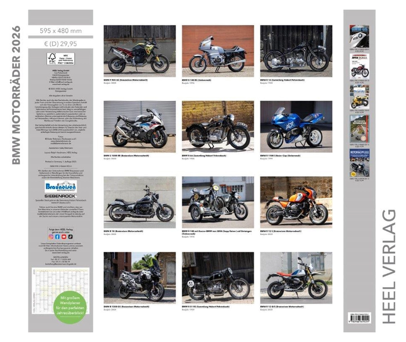 Motorräder 2026 Kalender