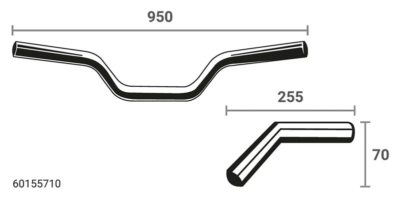 Lenker Old-Style Breite 950Mm