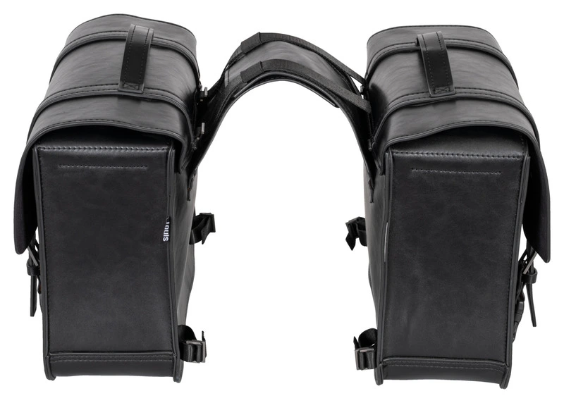 Sacoches de selle cuir, volume : 12 l