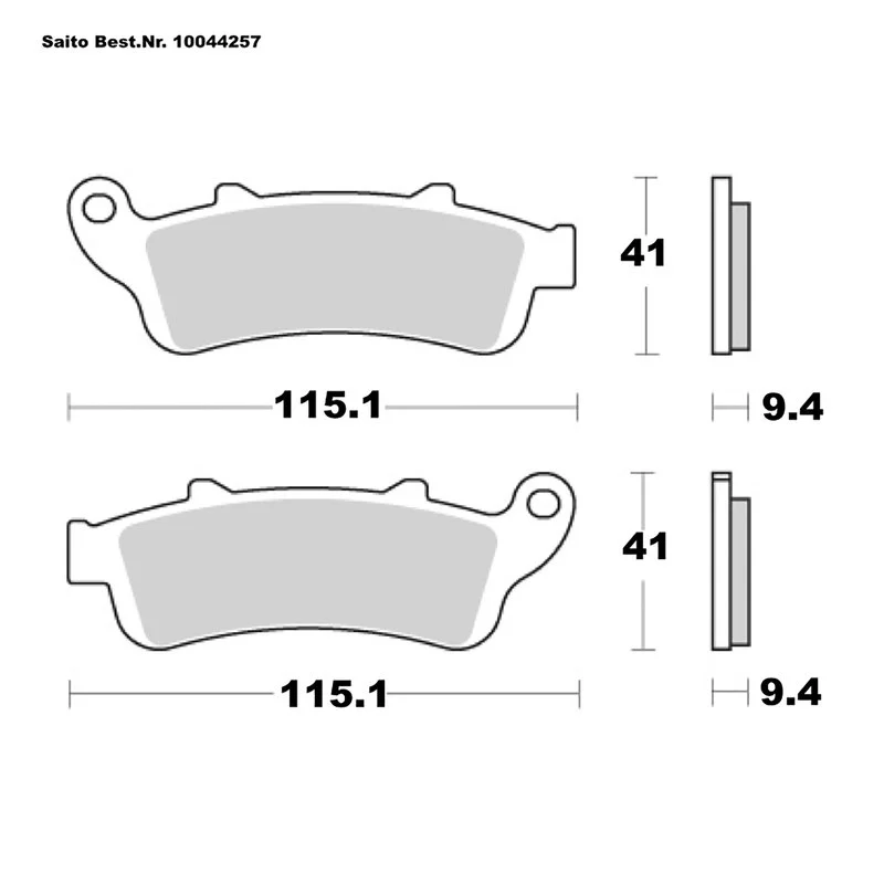 Brake-Pads Organic With Abe