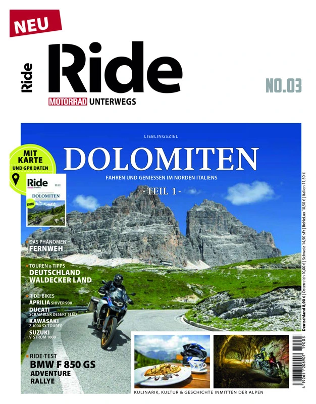 RIDE Moto en route – Dolomites