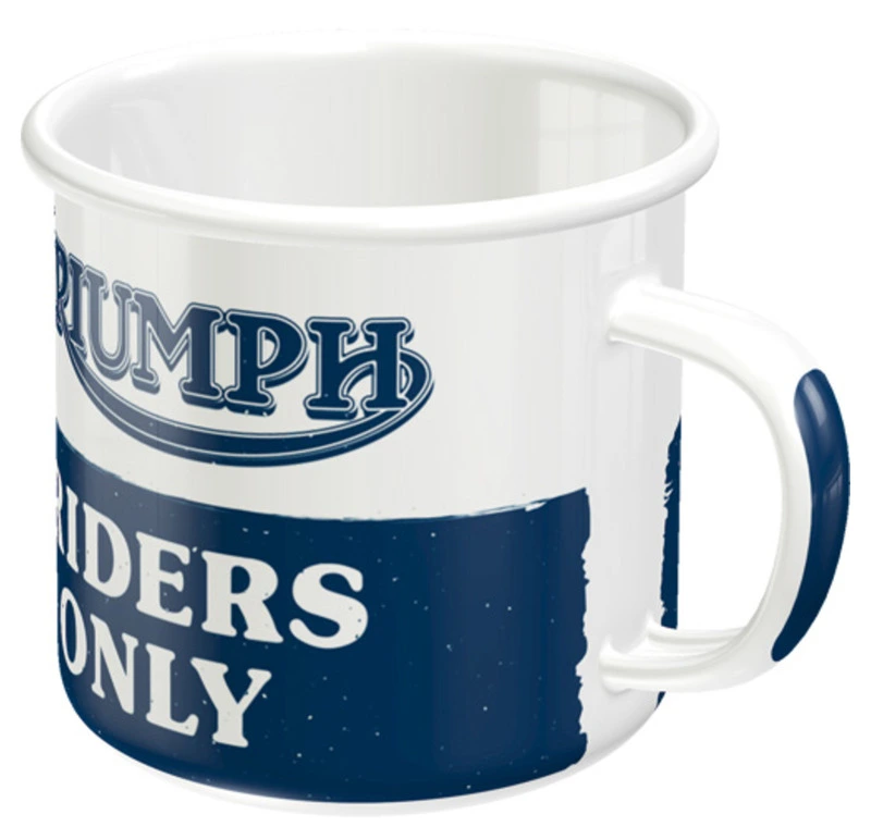 enamel mug Triumph Drivers Only