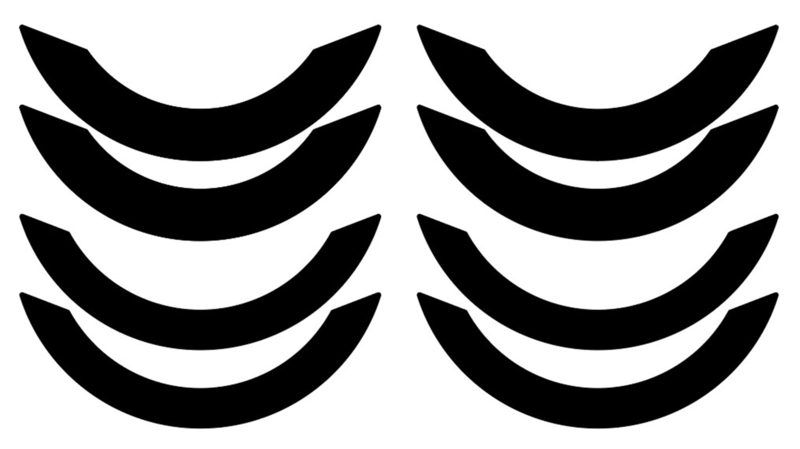 Autocollant jante, divisé, div. couleurs