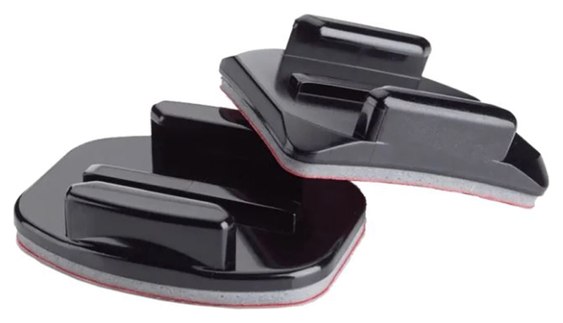 3 Curved + 3 Flat Sticky GoPro Mounts