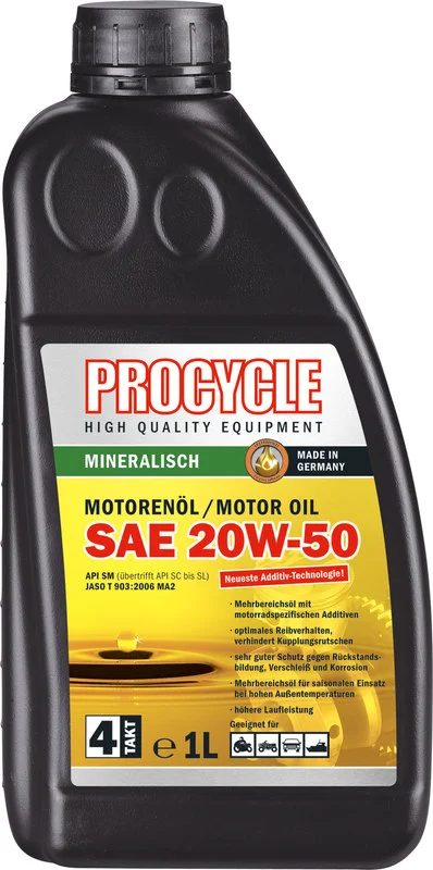 Engine Oil 4T SAE 20W-50, 1 Litre