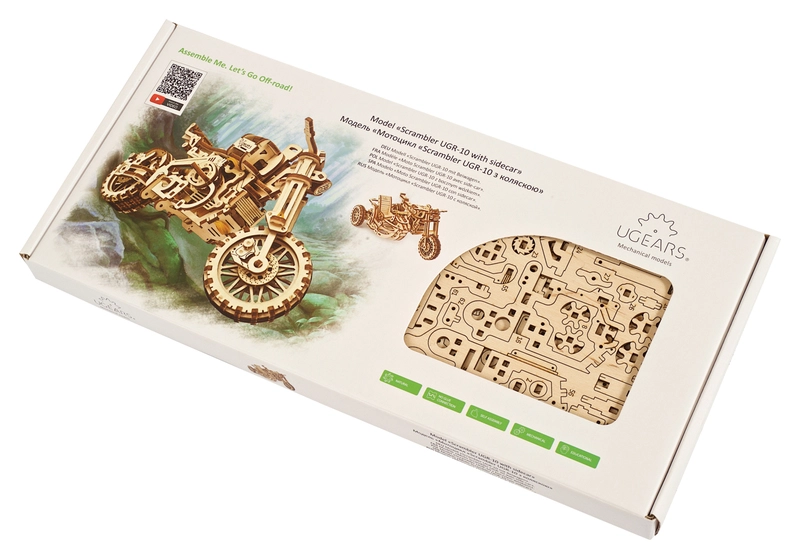 Model motocyklu UGEARS Scrambler UGR-10