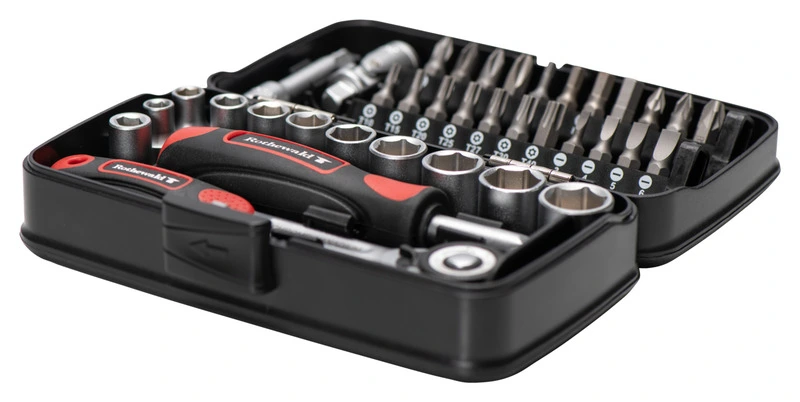 Socket wrench set 38 pieces, metric