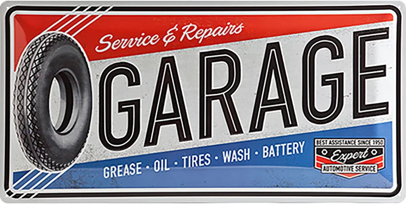 Plåtskylt ”Garage”