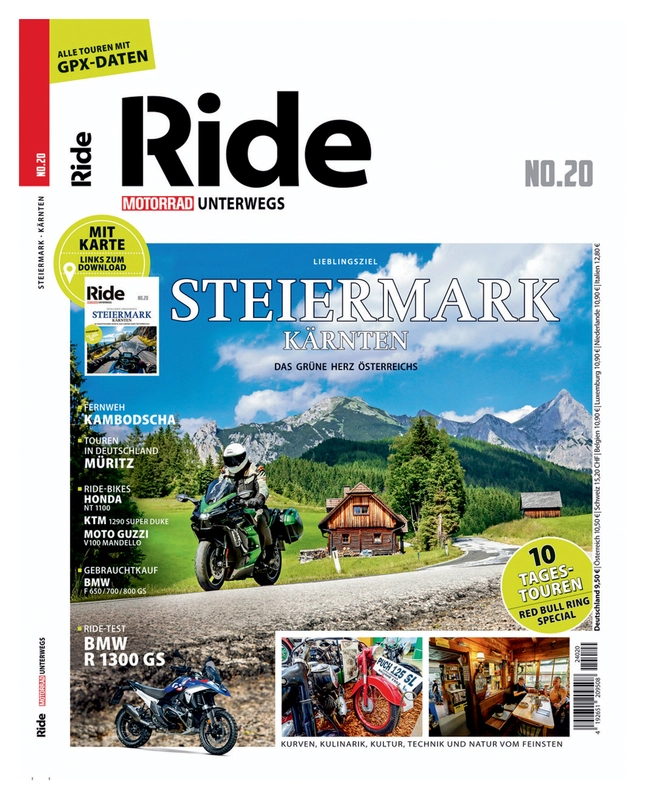 Revista viajes Ride MOTORRAD unterwegs