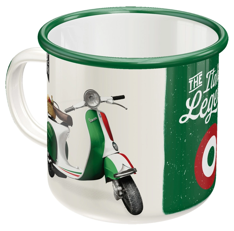 Enamel mug Vespa Legend