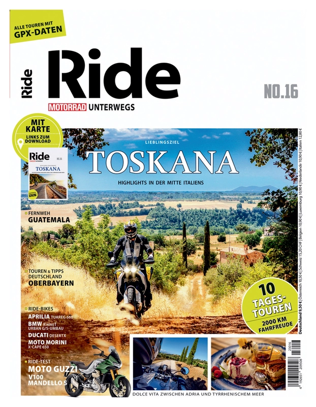 RIDE Motorrad unterwegs - Toskana