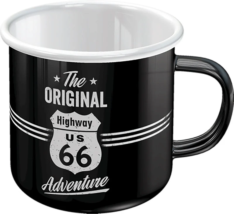 Emaljmugg Route 66