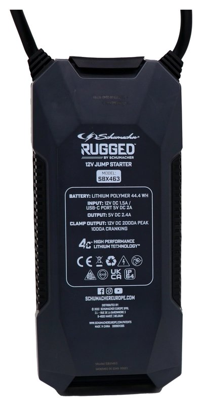 Rugged Lithium Startbooster SBX463 2000A