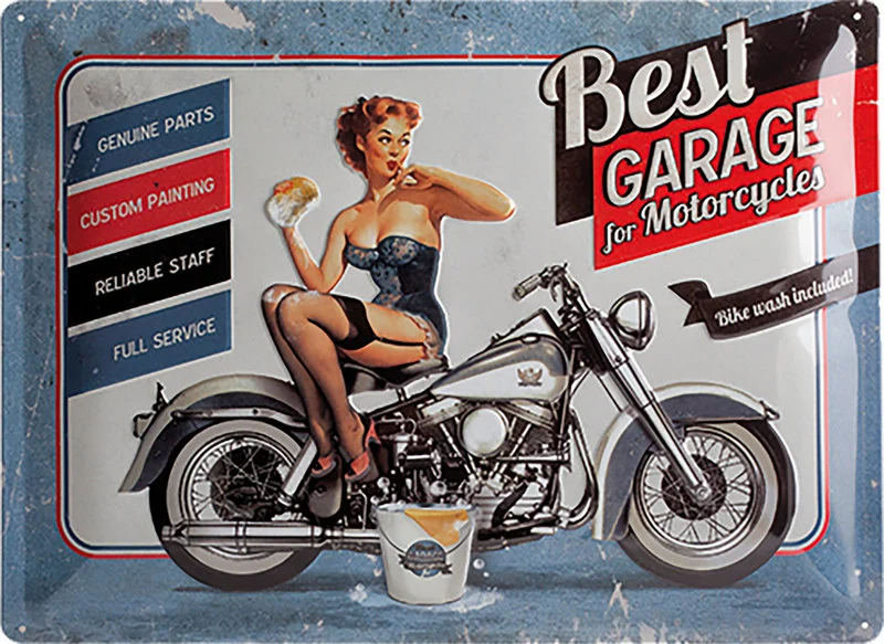 Plåtskylt Best Garage