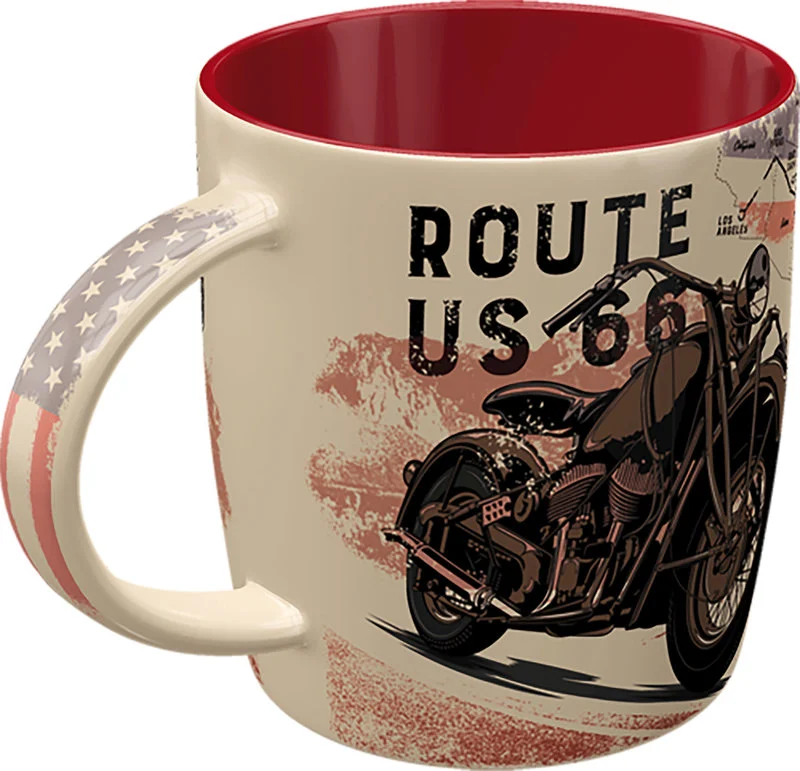 Route 66 Nostalgie Keramik Becher