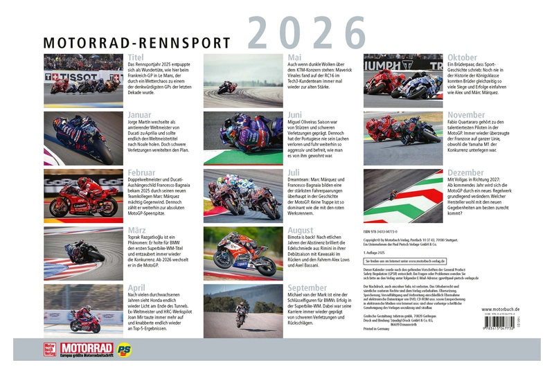Kalendarz Motocyklowe Grand Prix 26
