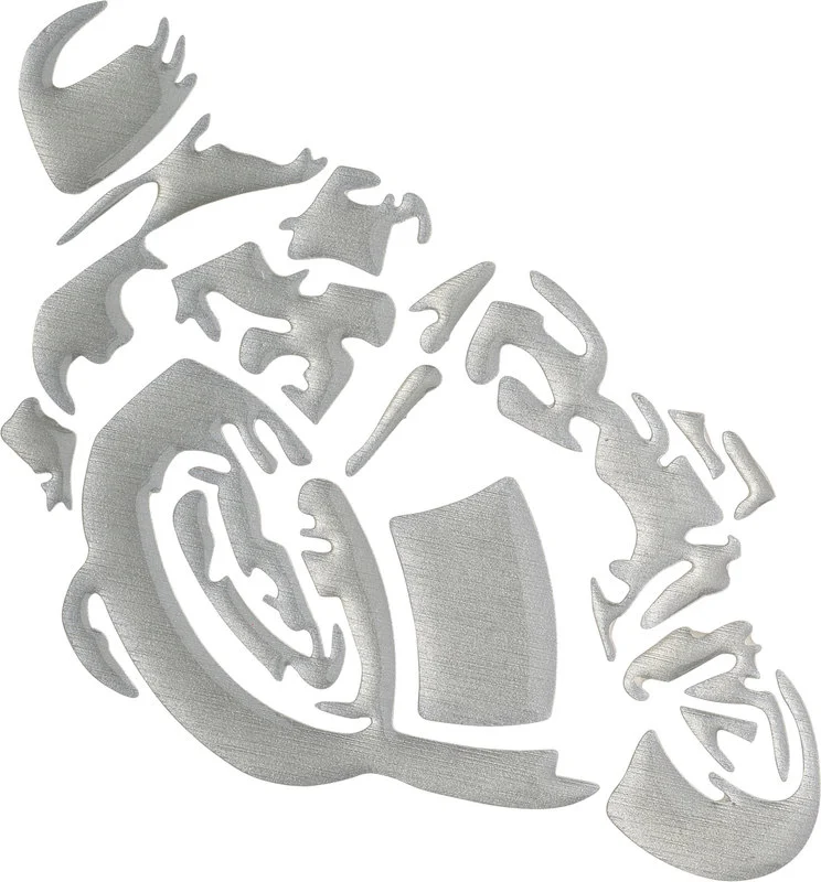 3D autocollant "moto"
