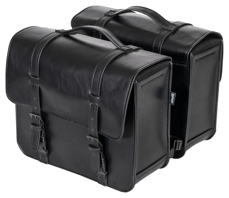 Sacoches de selle cuir, volume : 12 l