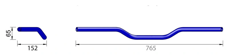 Alu-Lenker Superbike A01, Breite: 764 mm