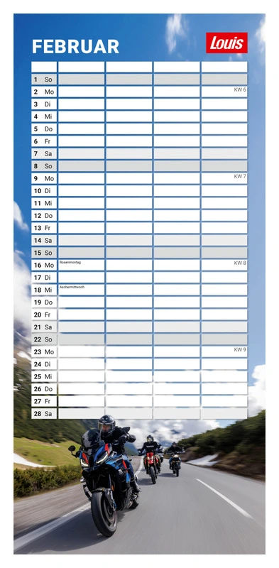 Calendrier 2026