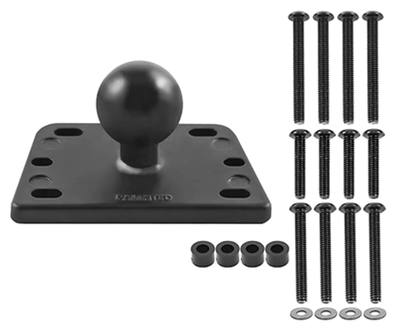 Fissaggio base per moto + sfera B da 1”