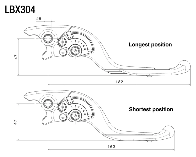 Bremshebel Adjustable Plus