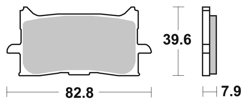 2 X Brembo Bremsbeläge Vorn 07BB19SA Sinter Für