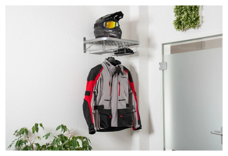 Biker Motorrad Garderobe Duo silber