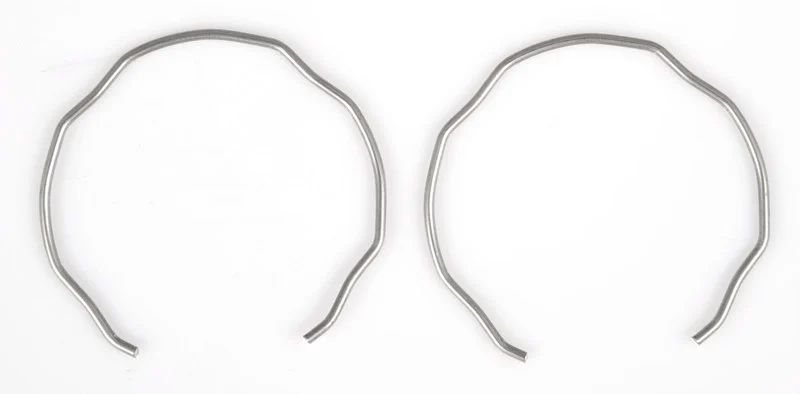Front fork retaining rings