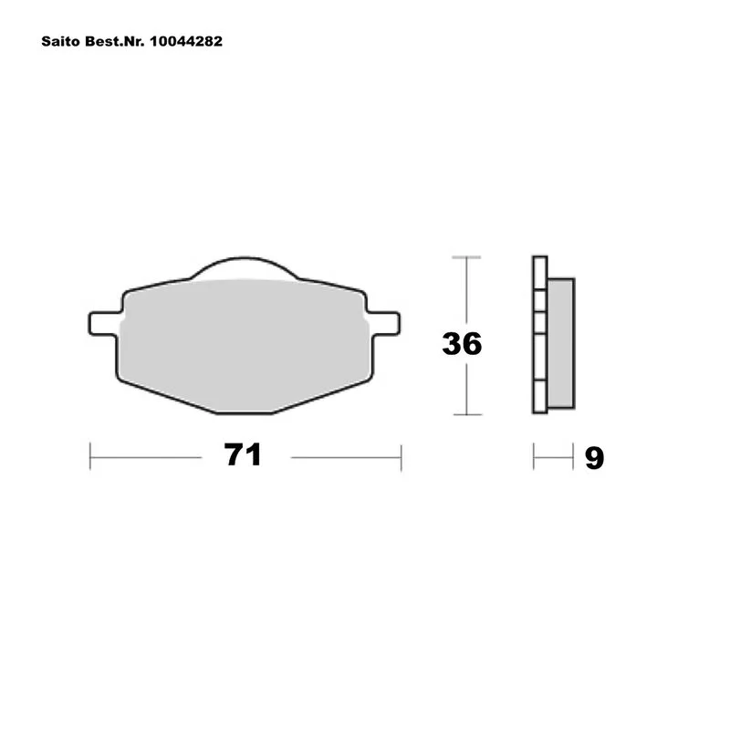 SAITO BRAKE-PADS ORGANIC