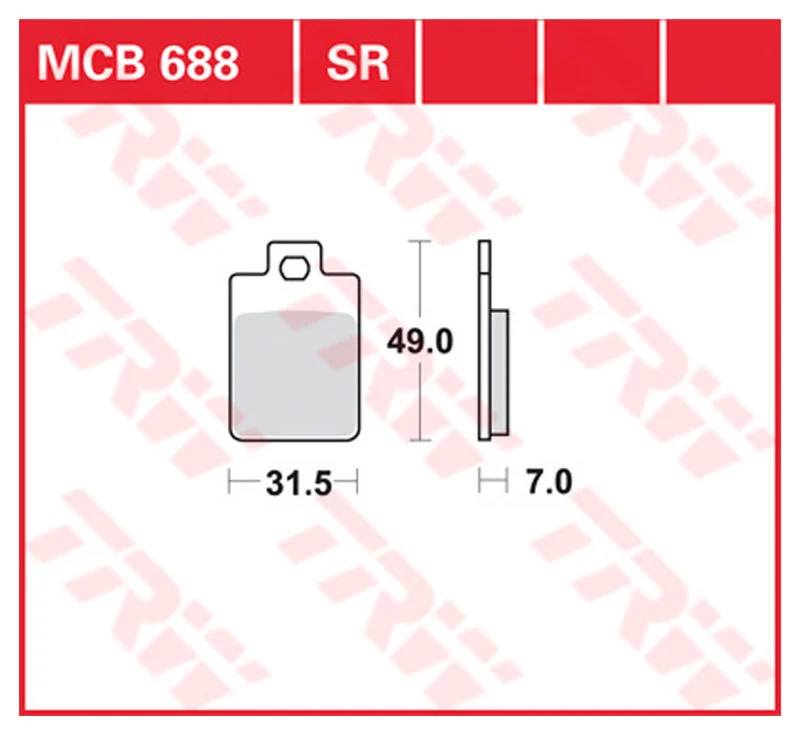 TRW BREMSBELAEGE ROLLER