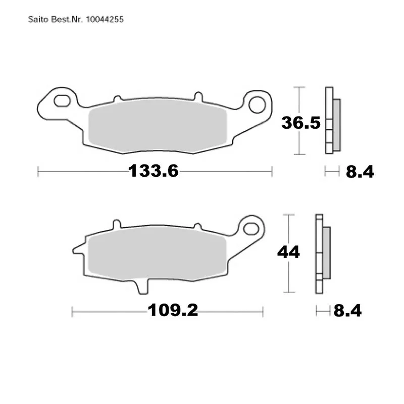 SAITO BRAKE-PADS ORGANIC