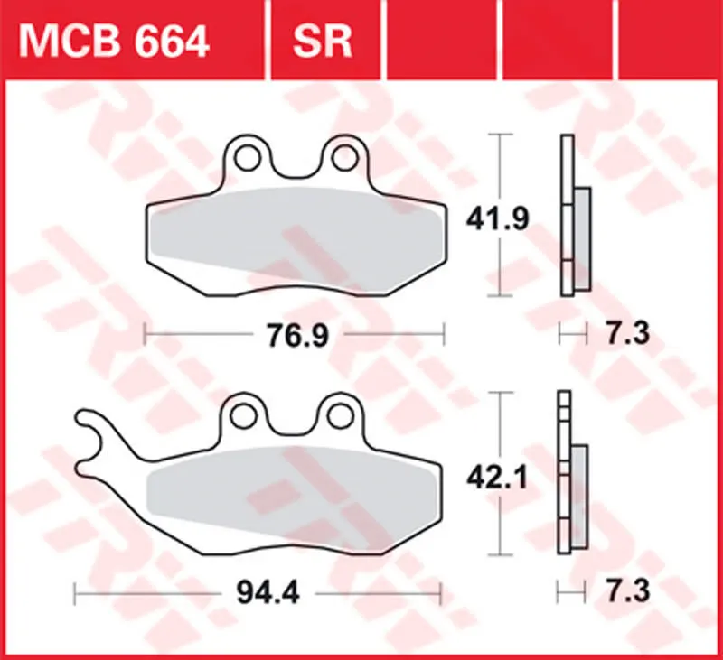 TRW BREMSBELAEGE ROLLER