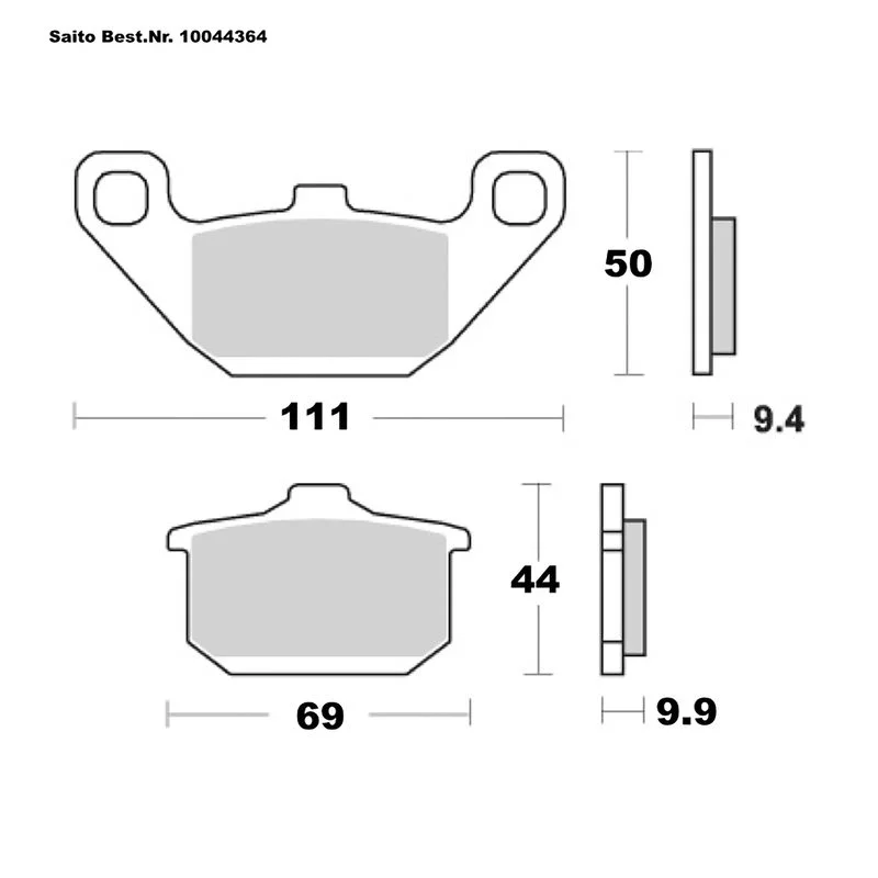 SAITO BRAKE-PADS SINTER