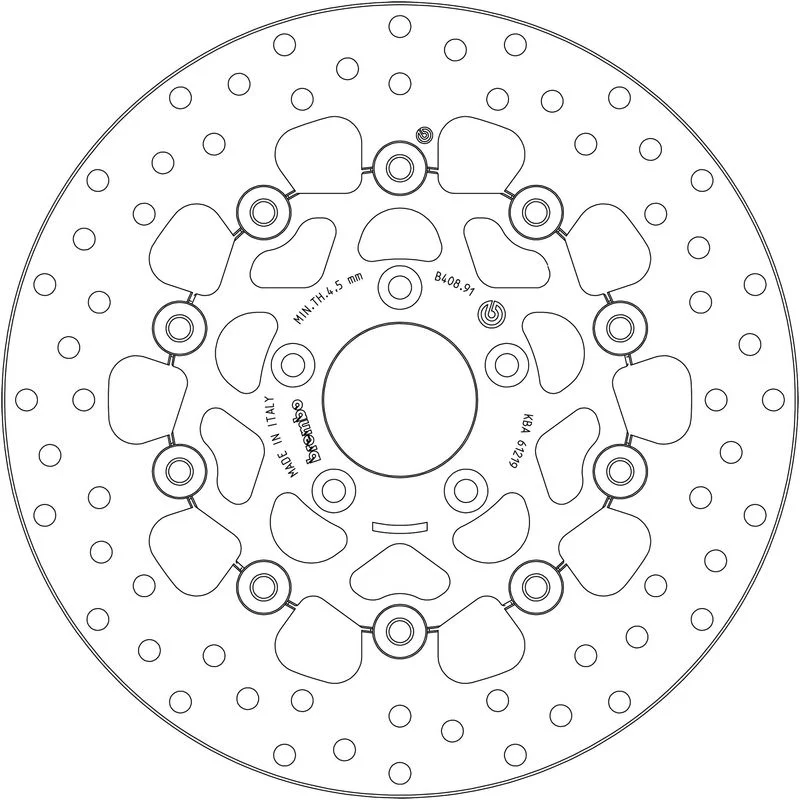 BREMBO DISQUES. 78B40891