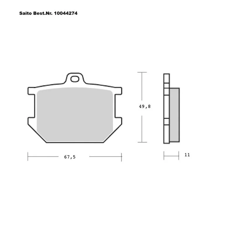 SAITO BRAKE-PADS ORGANIC