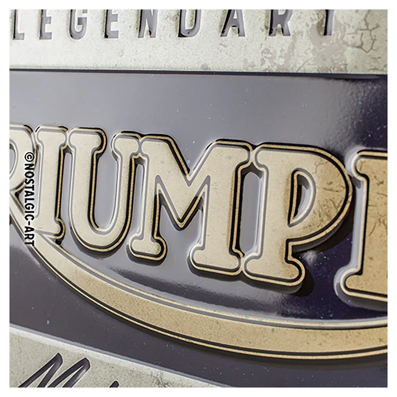 TRIUMPH METAL SIGN