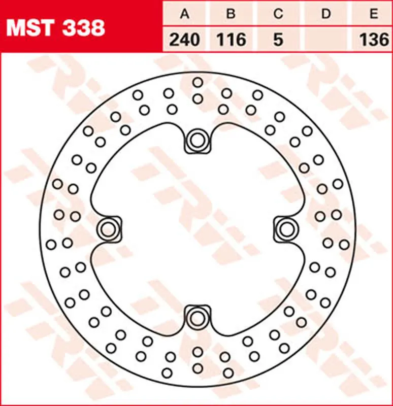 TRW BRAKE-DISC, REAR