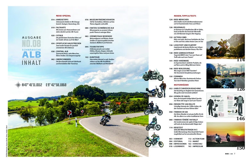 RIDE MOTORRAD UNTERWEGS