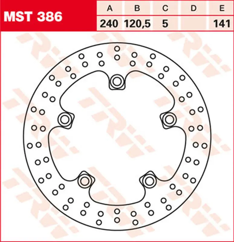 TRW BRAKE DISCS REAR