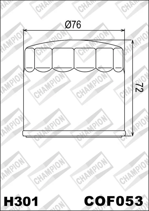 CHAMPION OILFILTER COF053