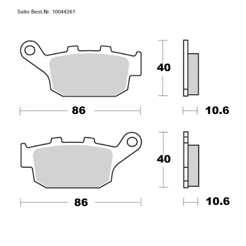 SAITO BRAKE-PADS ORGANIC