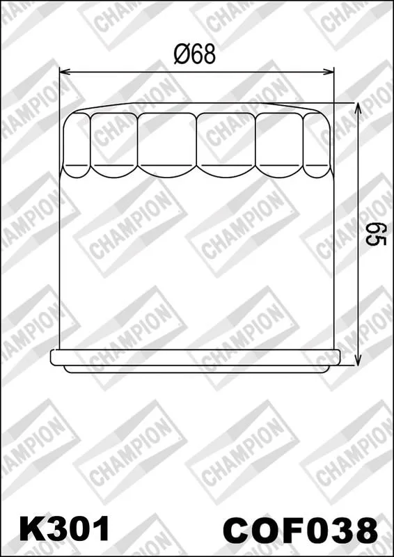 CHAMPION OILFILTER COF038