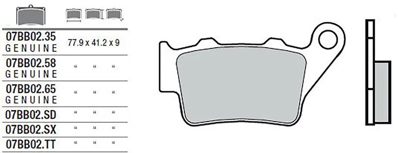 BREMBO PLAQUETTES D.FREIN