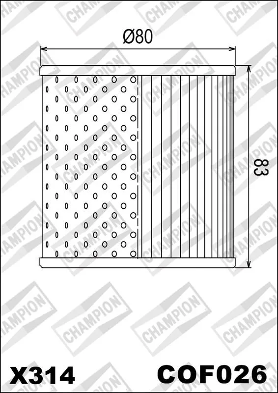 OELFILTER CHAMPION COF026