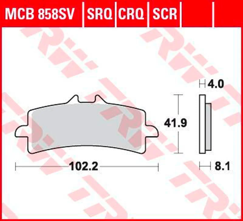 TRW BREMSEBELÆG. SINTER